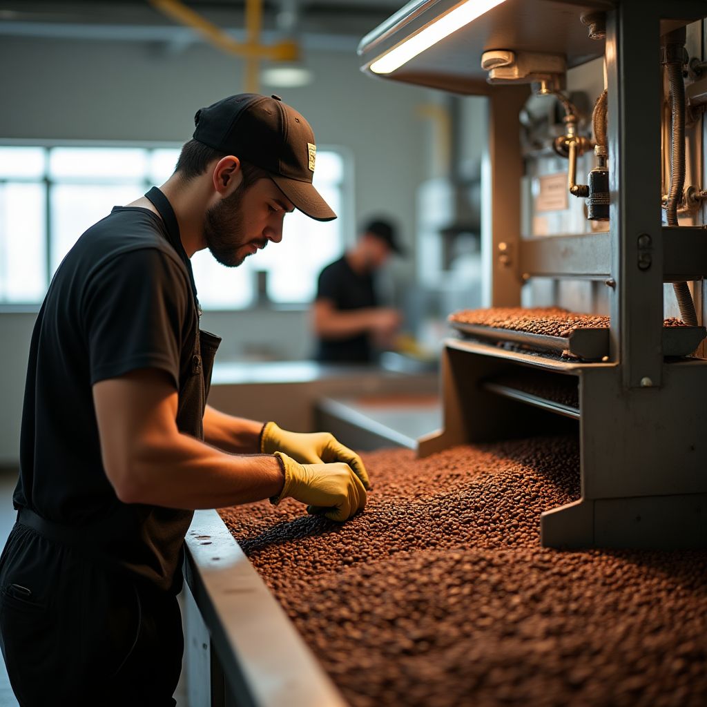 Planta de procesamiento de café